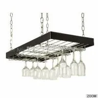 China Practical New Design Wooden Ceiling Wine Glass Holder MH-GR-15030