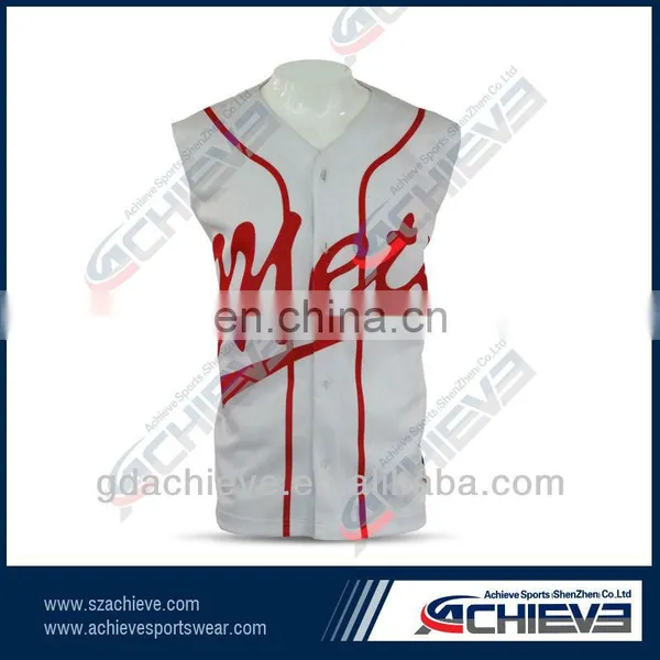 Wholesale Custom Baseball Uniform Dye Sublimation Jersey