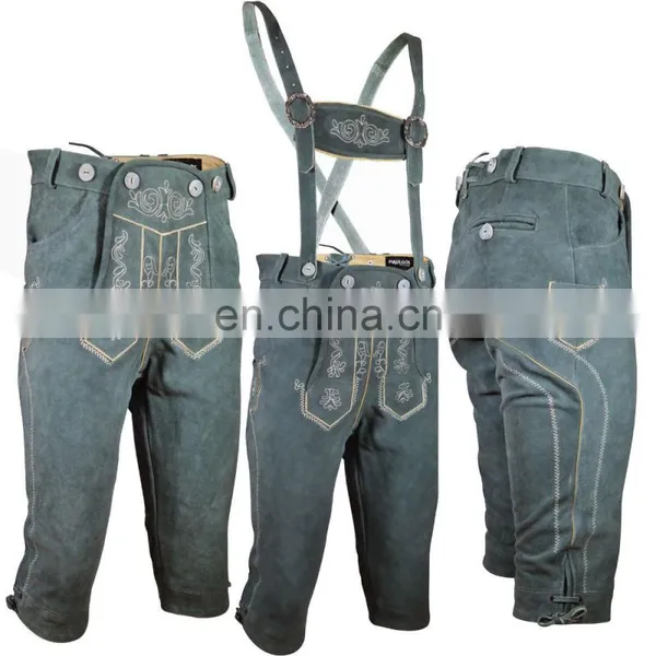 Knee Lederhosen, Trachten Lederhosen, Bavarian Clothing, Bavarian Lederhosen (Oktoberfest Clothing) photo-4