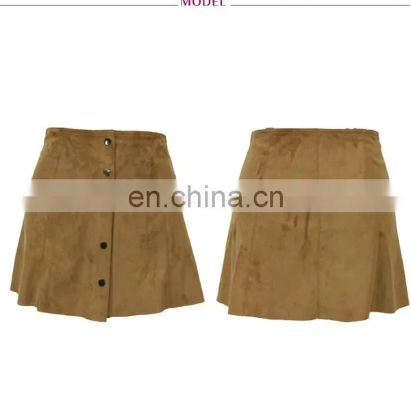 American Apparel Ladies Suede Pencil Bodycon Knee Length Skirt photo-4