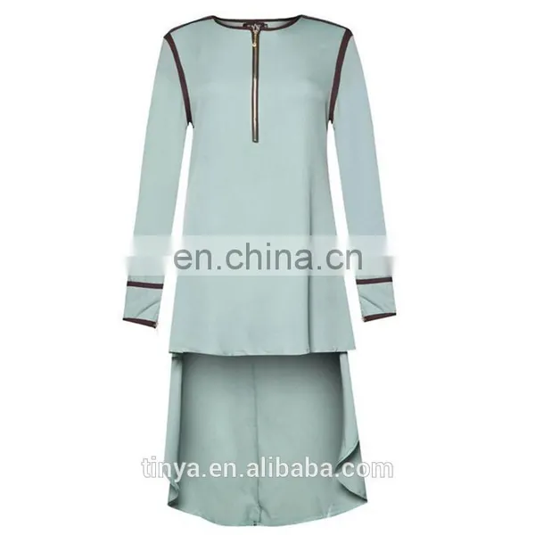 New Model Islamic Abaya Muslim Tunic Dress Tops Long Sleeve Islamic Ladies Blouse photo-6