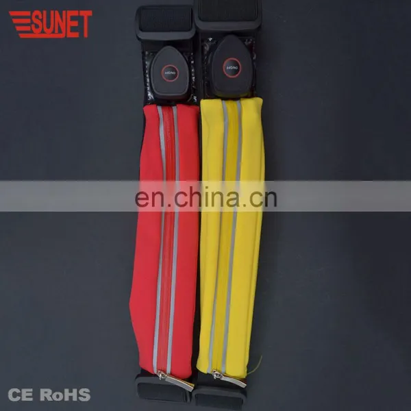 SUNJET 2018 Christmas Decoration New TPU LED Light Guide Waist Bag For Sports Safety photo-3