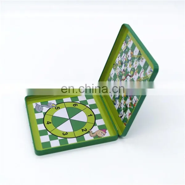 Fancy Printed Square Chess Game Gift Packaging Tin Box for Kids photo-5