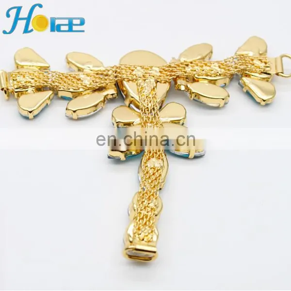 China Wholesale Fashion T Shape Colorful Rhinestone Crystals Sandal Shoes Ornaments photo-4