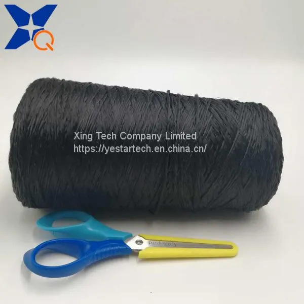Carbon 20D Nylon Filaments Outer Ring Intermingling With Black Polyester FDY 75D by 30 Plies for Touch Screen Gloves-XTAA041 photo-3