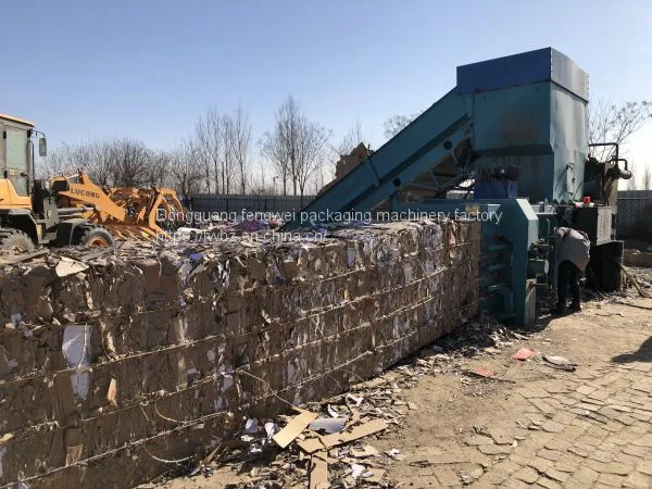 Automatic waste paper baler