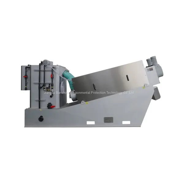 Filter Press Machine of Screw Type Press Sludge Dewatering Machine Solid Liquid Separator Sludge Dehydrator Equipment