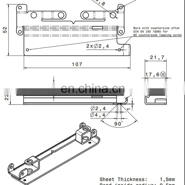 Anodized Aluminium Sheet Metal Stamping Bending Forming Welding Parts photo-3