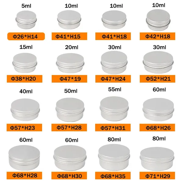 Many Colors Various Sizes Stock Goods Aluminium Jars for Sale Low Cost photo-5