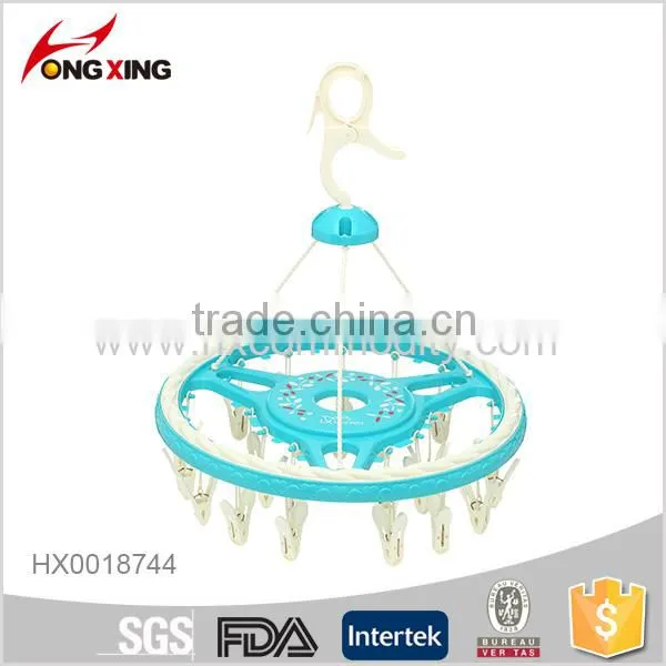 High Quality Round Shaped Plastic Drying Hanger 24 Pegs/set photo-3