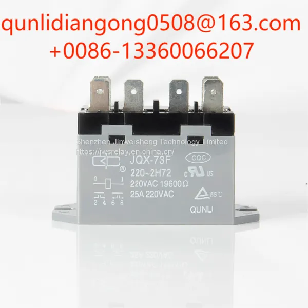 Small High-power AC DC Refrigerator Air Conditioning Electromagnetic Relay JQX-73F photo-3