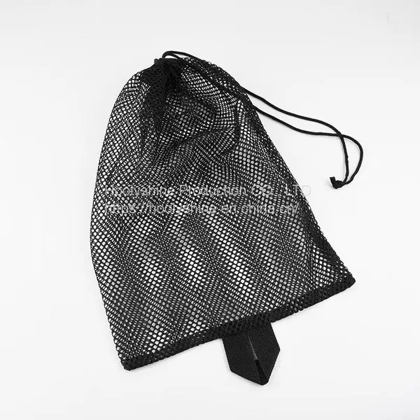 Customized Drawstring Mesh Bag Washable Mesh Bag Storage Bag Reusable Drawstring Bag photo-3