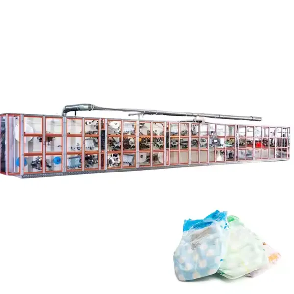 Shengquan Premium Quality T Shape Baby Diaper Production Line Diaper Making Machine photo-3