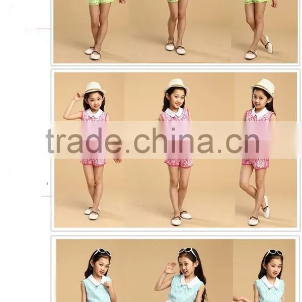 2015 Summer Shorts Girls Leisure Suit Cute Children China Supplier photo-6