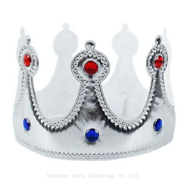 Factory-Supplied Prince Crowns - Gold Headwear for Birthday & Holiday Party Decor photo-4