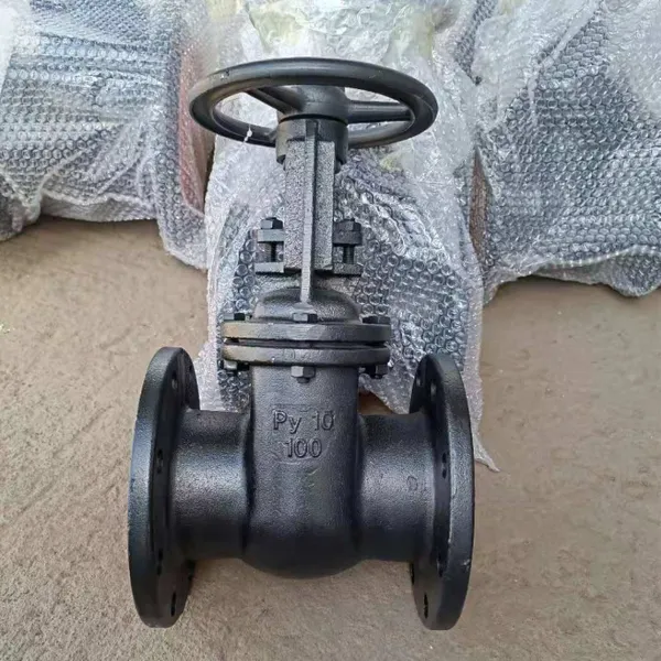 Russian Standard Cast Steel WCB Gate Valve Rising Stem Manual Hard Seal Flange GOST Gate Valve Dn200 Pn16 photo-6