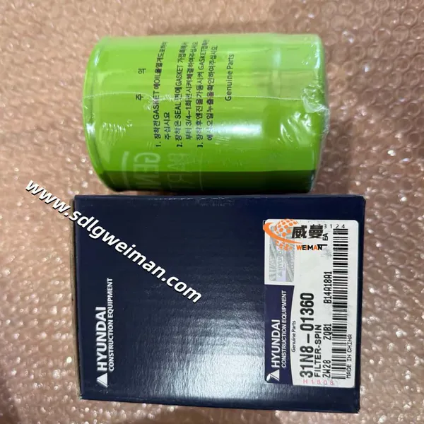 Hyundai Cartridge-Spin Filter 31N8-01360 for Hyundai Excavator R140LC-9