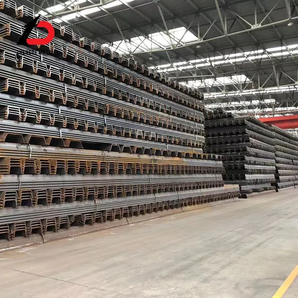 Hot Rolled Steel Sheet Pile Various Section Types Steel Pile For Municipal Hydraulic And Building Foundation Engineering photo-2