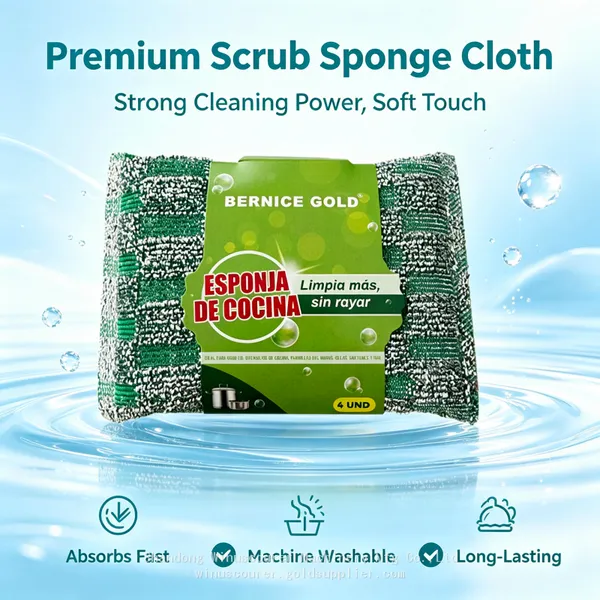 Premium Kitchen Cleaning Sponges Colorful Non-Scratch Dish Sponges With Long Lifespan photo-3