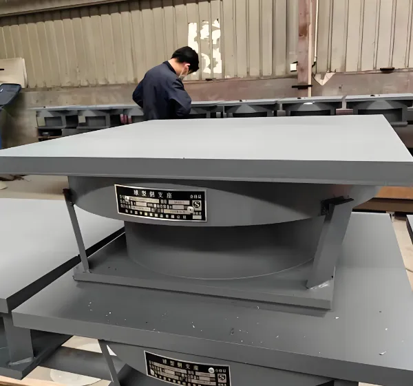 Prefabricated Stainless Steel Spherical Bridge Pot Bearing for Seismic Isolation photo-3