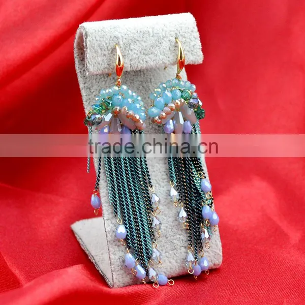 Hot Sale New Designs for Women Chain Earring ,2015 Fashion Design Tassels Earrings photo-4