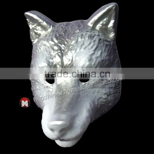 Silver Dog Head Animal Party Mask photo-2