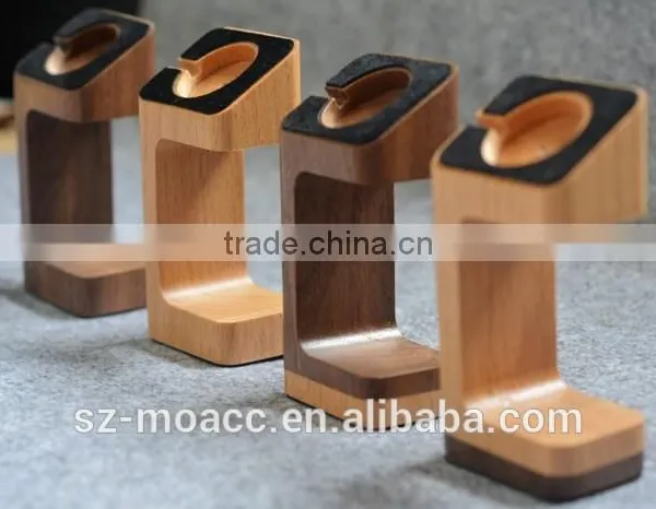 2015 New Design Wood Grain Stand Charger Holder For Apple Watch photo-6