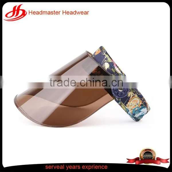 Plastic Brim Sunvisor Anti UV PVC Sun Visor