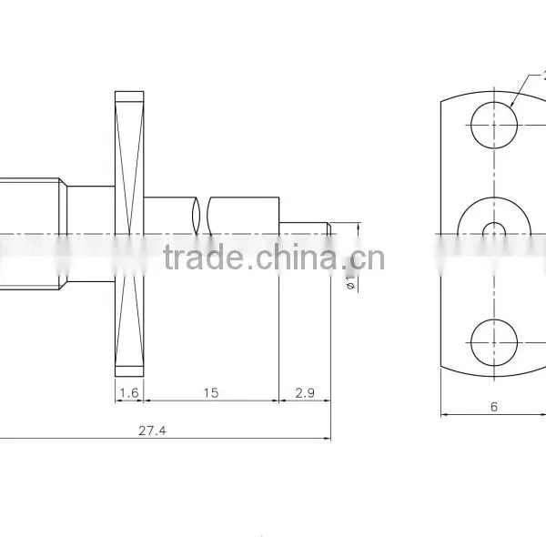 SMA Connector,Female Straight Panel Receptacle Coaxial Connector photo-5