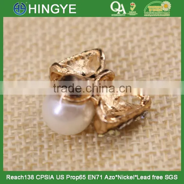 Wholesale Small Rhinestone Alloy Bow for Kids Clothing 15775-3 photo-4