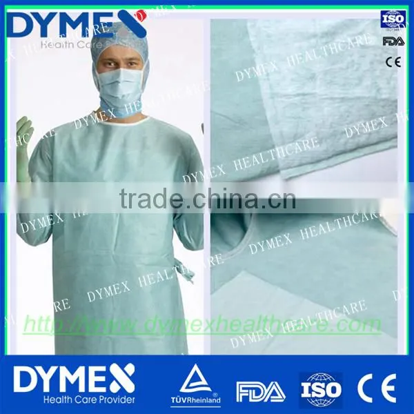 Ultrasonic Sealed Seam Sterile Disposable Gown Patient Disposable Reinforced Surgical Gown