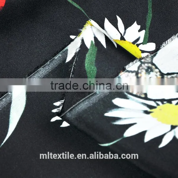 Digital Printed Plain Satin Silk Fabric for Dressing With 16mm photo-4