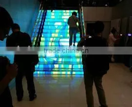 Hot Saling P10 Indoor Full Color Stairway Led Video Screen/High Strength SMD P10 Led Decoration Screen photo-2