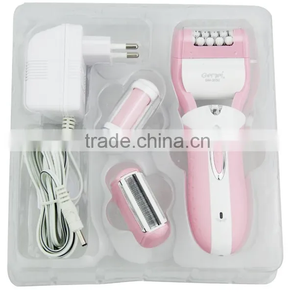 Rechargeable Battery Ladies Fashion Electric Shaver Epilator and Pedicure Foot File 3 in 1 photo-3