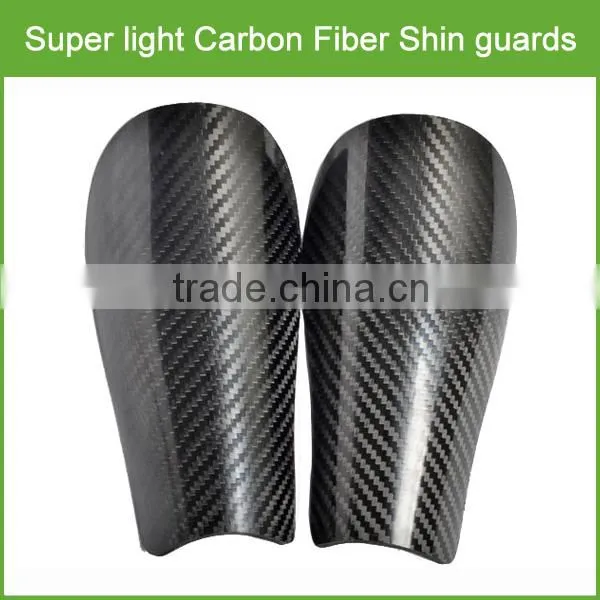 Top Grade! 100% Full Carbon Fiber Shin Guard Soccer / Strong Carbon Fiber Soccer Shin Guard for Soccer Race