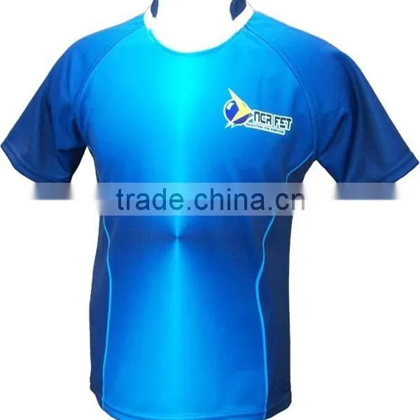 Full Sublimation Custom Made Rugby Jersey With Own Logos Dark Blue photo-2