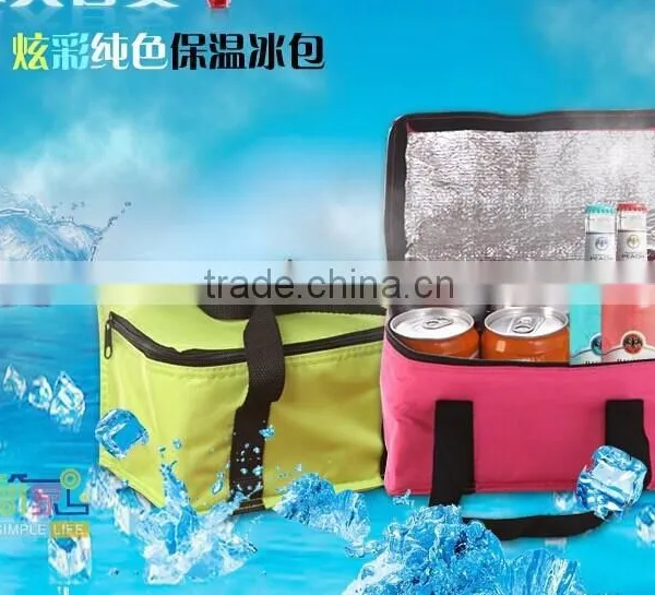 Candy Colors Portable Bag Cooler Bag Fresh Bag Lunch Bag Tote Small Bag HOT photo-5