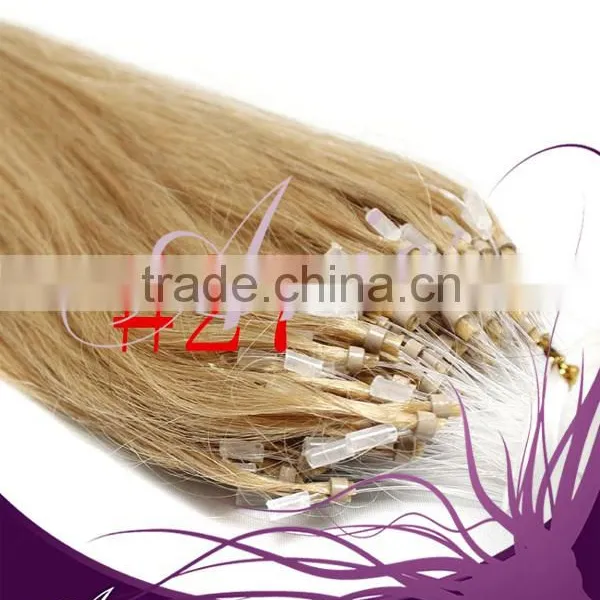 100% Indian Remy Human Hair Micro Ring Loop Hair photo-2
