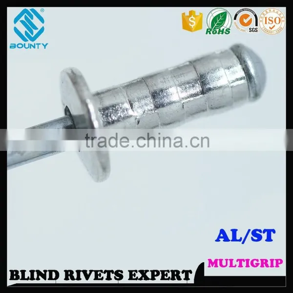 HIGH QUALITY FACTORY DOME HEAD ALU/ST MULTI-GRIP POP RIVETS photo-6