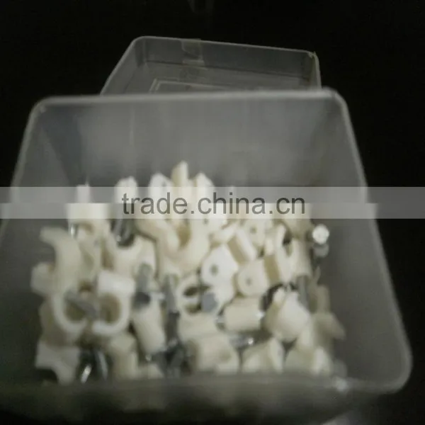 White Circle Nail Wire Clip 14mm Packaging as Customer Requested photo-4