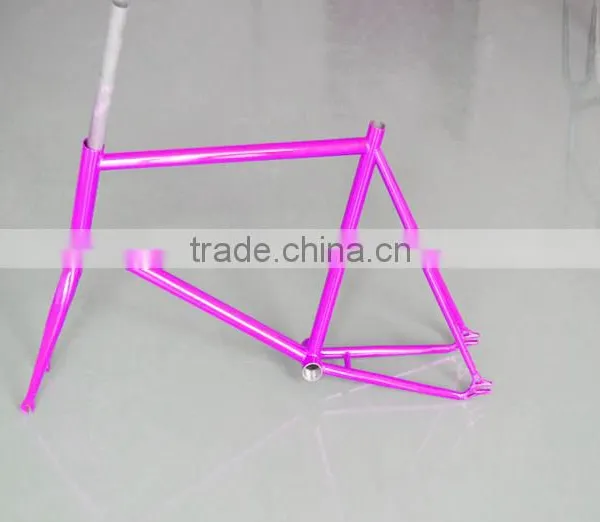 Colored 700C*52CM Kingbike Steel 520 Fixie Bike Frame photo-6