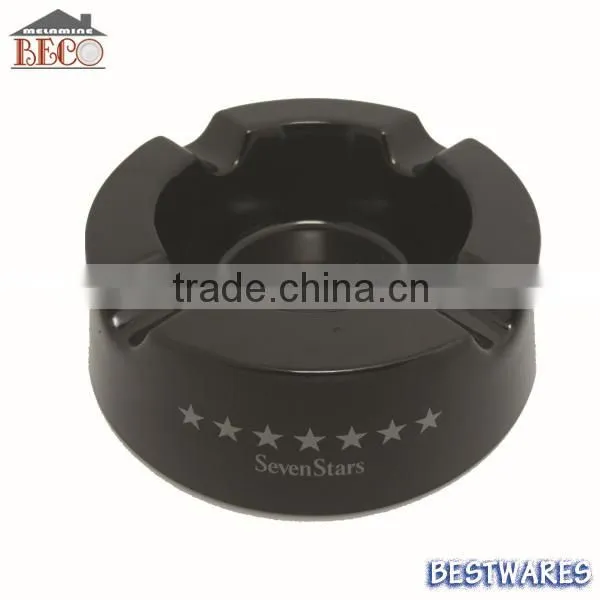 Hot Sale Family Expenses Variety Styles Black Plastic Ashtray
