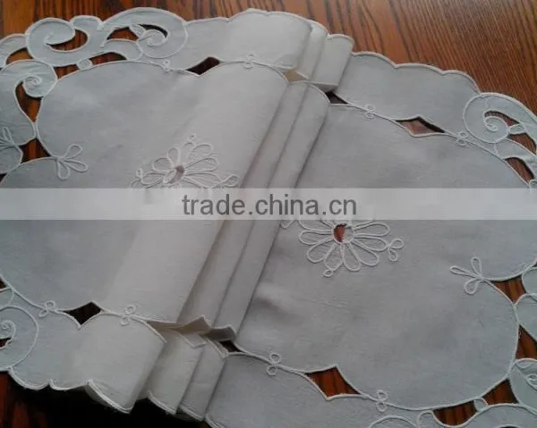 Cut Work and Hand Embroidered Table Runner photo-4