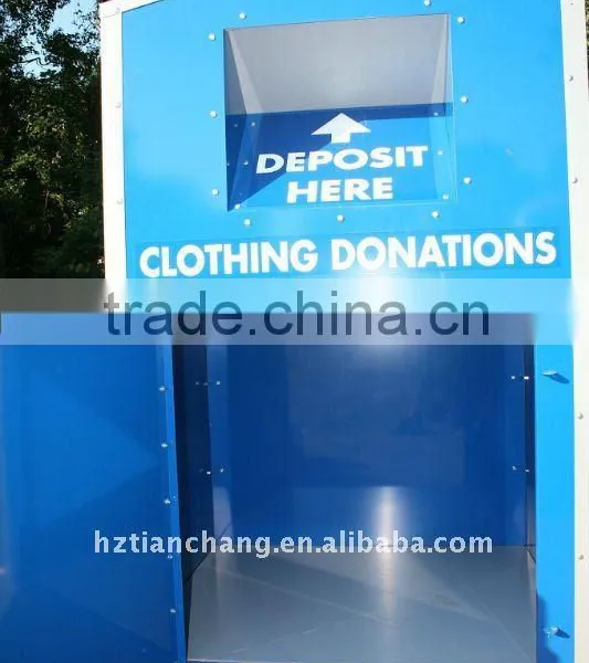 Clothing Recycling Bins for Sale,donation Bin,metal Clothing Bin