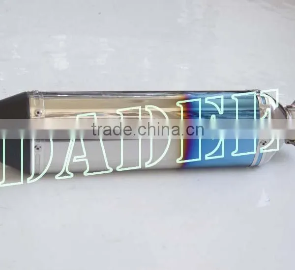 Racing Small Hexagonal Stainless Steel Exhaust With Colors-plated Surface