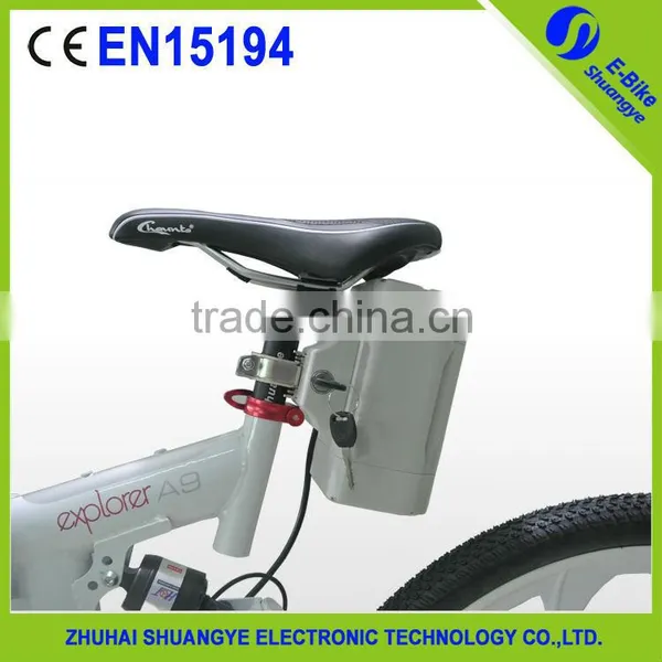 Shuangye 2015 New Mountian Bike Full Suspension Carbon Mountain Bike Electric Bike photo-3