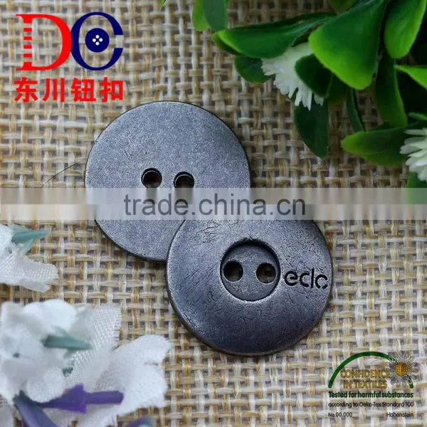 2 Hole Sew Button,Zinc Alloy Brand Button for Jeans Shirt photo-2