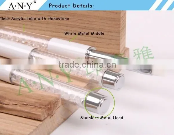 ANY Nail Art Beauty UV Gel Nails Painting Rhinestone White Nail Art Brush Pure Color photo-4
