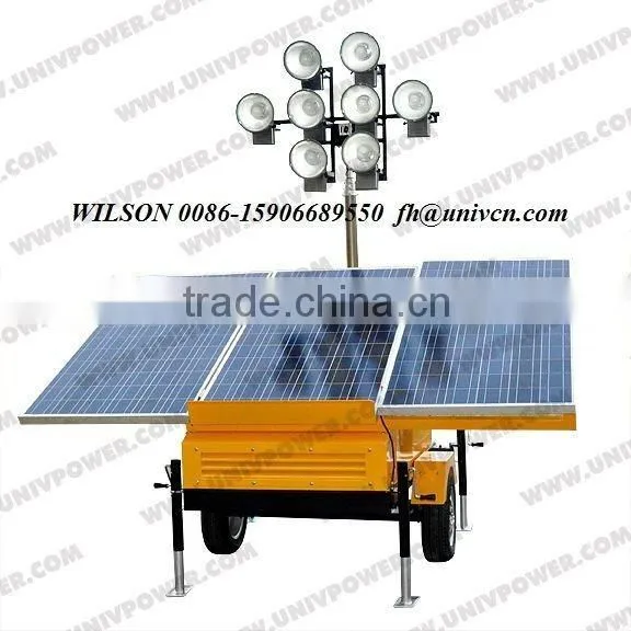 GREEN ENERGY MOBILE SOLAR LIGHTING TOWER