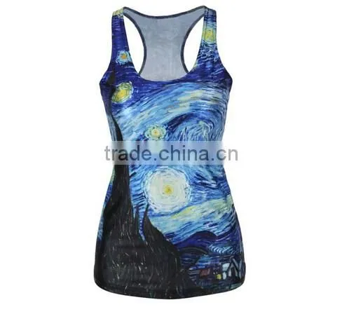 Women 3D Print Starry Sky Galaxy Space Tank Top Sleeveless Shirt Vest Graphic photo-4